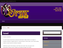 Tablet Screenshot of mystichobbygames.com
